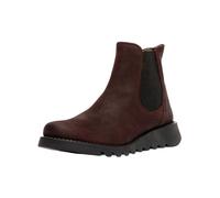 Stiefelette FLY LONDON "Fly London Stiefelette Veloursleder/Textil", Damen, Gr. 41, braun (burgundy), Textil, Veloursleder, Schuhe Stiefelette (71926645-41) burgundy