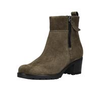 Stiefelette GABOR COMFORT "Gabor Comfort Stiefelette Veloursleder", Damen, Gr. 38,5, grün (olive), Veloursleder, Schuhe Stiefelette (91823913-38,5) olive