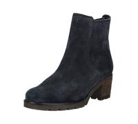 Stiefelette GABOR COMFORT "Gabor Comfort Stiefelette Veloursleder", Damen, Gr. 39, blau (dunkelblau), Veloursleder, Schuhe Stiefelette (27834865-39) dunkelblau
