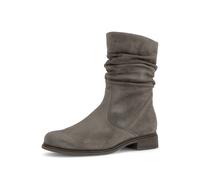 Stiefelette GABOR, Damen, Gr. 38,5, taupe, Veloursleder, unifarben, Schuhe Stiefelette, Blockabsatz, Kurzstiefel mit Innenreißverschluss, G-Weite (82374443-38,5) taupe