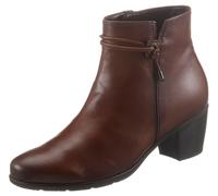 Stiefelette GABOR, Damen, Gr. 38, braun (cognac), Kalbsleder, used, Schuhe Stiefelette, Trichterabsatz, Ankleboots mit Hovercraft Luftkammer-Laufsohle, Topseller (23845350-38) cognac