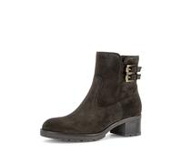 Stiefelette GABOR, Damen, Gr. 40, braun (mocca), Veloursleder, unifarben, Schuhe Stiefelette, Blockabsatz, Boots mit praktischem Reißverschluss, G-Weite, Topseller (45508019-40) mocca