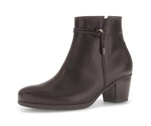 Stiefelette GABOR, Damen, Gr. 40, dunkelbraun, Kalbsleder, unifarben, Schuhe Stiefelette, Trichterabsatz, Ankleboots mit Hovercraft Luftkammer-Laufsohle (85285130-40) dunkelbraun