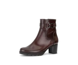 Stiefelette GABOR, Damen, Gr. 42, braun (bordeaux), Kalbsleder, unifarben, Schuhe Stiefelette, Blockabsatz, Ankleboots mit Zierschnalle, Topseller (20359009-42) bordeaux
