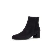 Stiefelette GABOR, Damen, Gr. 41, schwarz, Ziegenveloursleder, unifarben, Schuhe Stiefelette, Blockabsatz, Ankleboots mit praktischem Reißverschluss, schmale Form, Topseller (65772743-41) schwarz
