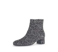 Stiefelette GABOR "Elegante Stiefelette Rauleder", Damen, Gr. 38, grau, Schuhe Stiefelette (87124415-38) grau