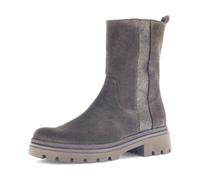 Stiefelette GABOR "FLORENZ", Damen, Gr. 39, taupe, Glattleder, Veloursleder, metallic, unifarben, Schuhe Stiefelette, Blockabsatz, RV-Boots, in Bequemweite G (= weit) (11407430-39) taupe