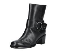 Stiefelette GABOR "Gabor Stiefelette Glattleder", Damen, Gr. 38, schwarz (schwarz, silber), Glattleder, Schuhe Stiefelette (55572104-38) schwarz, silber