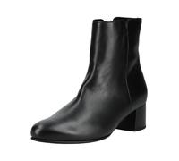 Stiefelette GABOR, Damen, Gr. 40,5, schwarz, Kalbsleder, unifarben, Schuhe Stiefelette, Blockabsatz, Ankleboots mit praktischem Reißverschluss, schmale Form (84012356-40,5) schwarz