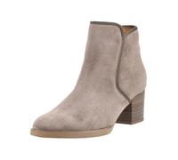 Stiefelette GABOR "Gabor Stiefelette Veloursleder", Damen, Gr. 38,5, beige (grau), Schuhe Stiefelette (15495137-38,5) grau