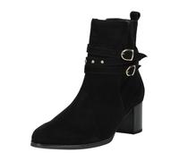 Stiefelette GABOR "Gabor Stiefelette Veloursleder", Damen, Gr. 39, schwarz (schwarz, gold), Veloursleder, Schuhe Stiefelette (86614506-39) schwarz, gold