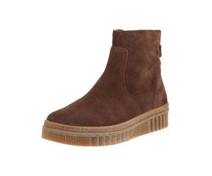 Stiefelette GABOR "Gabor Stiefelette Veloursleder", Damen, Gr. 40,5, braun (cacao), Veloursleder, Schuhe Stiefelette (39656002-40,5) cacao