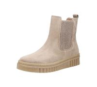 Stiefelette GABOR "Gabor Stiefelette Veloursleder/Textil", Damen, Gr. 40, beige (kiesel), Textil, Veloursleder, Schuhe Stiefelette (26170627-40) kiesel