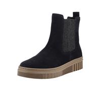 Stiefelette GABOR "Gabor Stiefelette Veloursleder/Textil", Damen, Gr. 41, schwarz (dunkelblau), Schuhe Stiefelette (35832453-41) dunkelblau