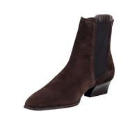 Stiefelette GANT "Gant Stiefelette Veloursleder/Textil", Damen, Gr. 39, braun (dunkelbraun), Textil, Veloursleder, Schuhe (54249018-39) dunkelbraun