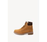 Winterboots TAMARIS, Damen, Gr. 39, camelfarben, Nubukleder, kontrastfarbene Details, Schuhe Winterboots, Blockabsatz, Schnürstiefelette mit DUO-TEX Ausstattung (94966861-39) camelfarben