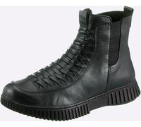 Stiefelette GEMINI, Damen, Gr. 37, schwarz (moos), Glattleder, Schuhe Stiefelette (38161609-37) moos