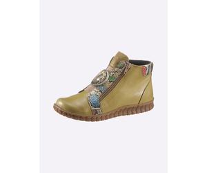 Stiefelette GEMINI, Damen, Gr. 40, grün (oliv), Glattleder, Schuhe Stiefelette (49255945-40) oliv