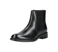 Stiefelette GEOX "Geox Stiefelette Leder", Damen, Gr. 41, schwarz, Leder, Schuhe Stiefelette (77406155-41) schwarz
