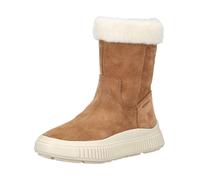 Stiefelette GEOX "Geox Stiefelette Leder/Textil", Damen, Gr. 30, blau (whisky), Leder, Textil, Schuhe Stiefelette (13144812-30) whisky