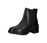Stiefelette GEOX "Geox Stiefelette Leder/Textil", Damen, Gr. 37, schwarz, Leder, Textil, Schuhe Stiefelette (96632202-37) schwarz