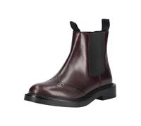 Stiefelette GEOX "Geox Stiefelette Leder/Textil", Damen, Gr. 38, dunkelrot, Leder, Textil, Schuhe Stiefelette (13198848-38) dunkelrot