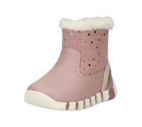 Stiefelette GEOX "Geox Stiefelette Lederimitat", Damen, Gr. 23, rosa (rose), Lederimitat, Schuhe Stiefelette (47443817-23) rose