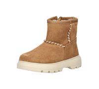 Stiefelette GEOX "Geox Stiefelette Veloursleder", Damen, Gr. 27, blau (whisky), Veloursleder, Schuhe Stiefelette (35841645-27) whisky