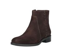 Stiefelette GEOX "Geox Stiefelette Veloursleder", Damen, Gr. 38, dunkelbraun, Veloursleder, Schuhe Stiefelette (29511953-38) dunkelbraun