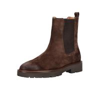 Stiefelette GEOX "Geox Stiefelette Veloursleder/Textil", Damen, Gr. 37, braun (dunkelbraun), Textil, Veloursleder, Schuhe Stiefelette (70898411-37) dunkelbraun