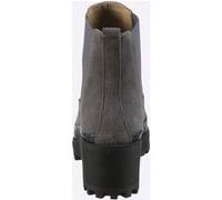 Stiefelette HEINE, Damen, Gr. 41, blau (grau, bleu, metallic), Glattleder, Leder, Rindsleder, Veloursleder, Schuhe Stiefelette (73191968-41) grau, bleu, metallic