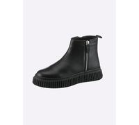Stiefelette HEINE, Damen, Gr. 37, schwarz, Leder, Rindsleder, Schuhe Stiefelette (88923441-37) schwarz