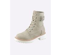 Stiefelette HEINE, Damen, Gr. 41, grau, Synthetik, Schuhe Stiefelette (49755004-41) grau