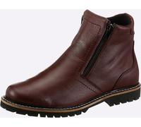 Stiefelette HEINE, Damen, Gr. 42, bordeaux, Glattleder, Leder, Rindsleder, Schuhe Stiefelette (36001147-42) bordeaux