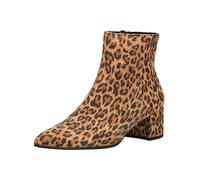Stiefelette HÖGL "Högl Stiefelette Veloursleder", Damen, Gr. 38, braun (leopard), Veloursleder, casual, Schuhe (14872500-38) leopard