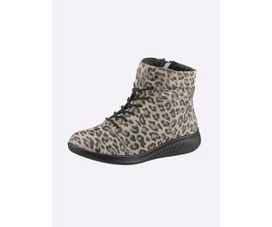 Stiefelette JOMOS, Damen, Gr. 41, beige (elfenbein, bedruckt), Nubukleder, Schuhe Stiefelette (85903925-41) elfenbein, bedruckt