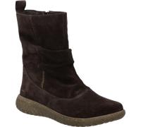Stiefelette JOSEF SEIBEL "Angelina 08", Damen, Gr. 38, braun, Veloursleder, Schuhe Stiefelette, Boots, Kurzstiefel mit slouchy Falten am Schaft, Weite G (=weit) (38384712-38) braun