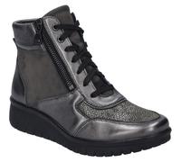 Stiefelette JOSEF SEIBEL "Calais 02, anthrazit-kombi", Damen, Gr. 38, grau (anthrazit, kombi), Obermaterial: 100% Rindsleder Leather cow., Schuhe Stiefelette (95709117-38) anthrazit, kombi