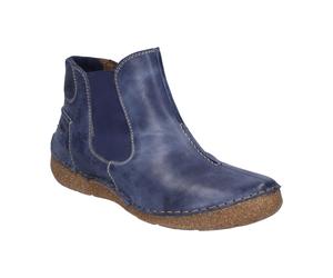 Stiefelette JOSEF SEIBEL "Fergey 63, ocean", Damen, Gr. 40, blau (ocean), Obermaterial: 100% Rindsleder Leather cow., Schuhe Stiefelette (93291320-40) ocean