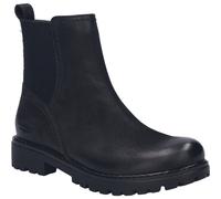 Josef Seibel Damen Klassische Stiefeletten Melinda.30,Weite G (Normal),Wechselfußbett,flach,Boots,Stiefel,Bootee,schwarz,36 EU
