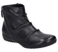 Stiefelette JOSEF SEIBEL "Naly 61", Damen, Gr. 40, schwarz, Leder, Schuhe Stiefelette, Reißverschluss Stiefel, Winterstiefelette mit kleinem Absatz (88671154-40) schwarz