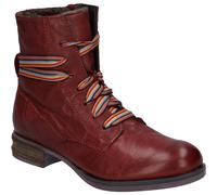 Stiefelette JOSEF SEIBEL "Sanja 04, bordo", Damen, Gr. 39, rot (bordo), Obermaterial: 100% Rindsleder Leather cow., Schuhe Stiefelette (98187114-39) bordo