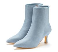 Stiefelette LASCANA Gr. 38, blau (denimblau) Damen Schuhe (54355310-38) denimblau