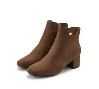 Stiefelette LASCANA "Herbststiefelette, Ankle Boots, Stiefel", Damen, Gr. 40, braun, Obermaterial: 100% Textilmaterial. Decksohle: 100% Lederimitat. Futter: 100% Textilmaterial. Laufsohle: 100% Synthe