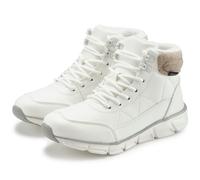 Stiefelette LASCANA "Outdoorstiefelette, Schnürschuh, Boots", Damen, Gr. 39, weiß, Obermaterial: 100% Nylon. Decksohle: 100% Textilmaterial. Futter: 100% Textilmaterial. Laufsohle: 100% Synthetik, uni