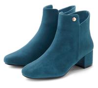 Stiefelette LASCANA "Sommerstiefelette", Damen, Gr. 38, blau (petrol), Obermaterial: 100% Textilmaterial. Decksohle: 100% Textilmaterial. Futter: 100% Textilmaterial. Laufsohle: 100% Synthetik, unifar