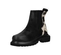 Stiefelette LAZAMANI "Lazamani Stiefelette Leder/Textil", Damen, Gr. 39, schwarz, weiß, Leder, Textil, Schuhe Stiefelette (44024130-39)