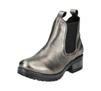 Stiefelette LAZAMANI "Lazamani Stiefelette Leder/Textil", Damen, Gr. 41, silber (pewter), Leder, Textil, Schuhe Stiefelette (50198344-41) pewter