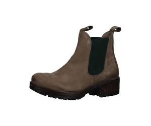 Stiefelette LAZAMANI "Lazamani Stiefelette Nubukleder/Textil", Damen, Gr. 40, beige, grün, Nubukleder, Textil, Schuhe Stiefelette (51879560-40) beige, grün