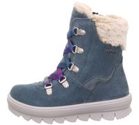 Stiefelette Leder \ FLAVIA BLAU/LILA - Gr. - 34